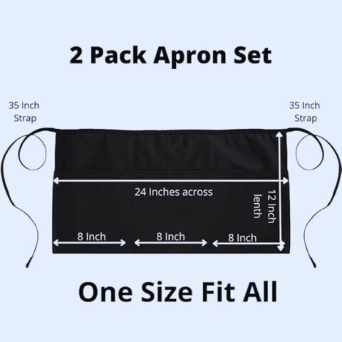 Half Aprons – Pack of 2 (Personalisation available-02